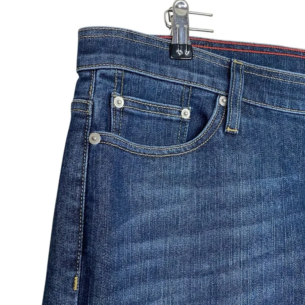 American Giant Dakota Straight Jeans Mens 38x32 Blue Denim Dark Vintage Wash NEW